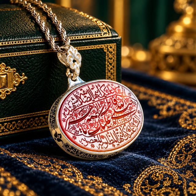 گردنبند عقیق سرخ