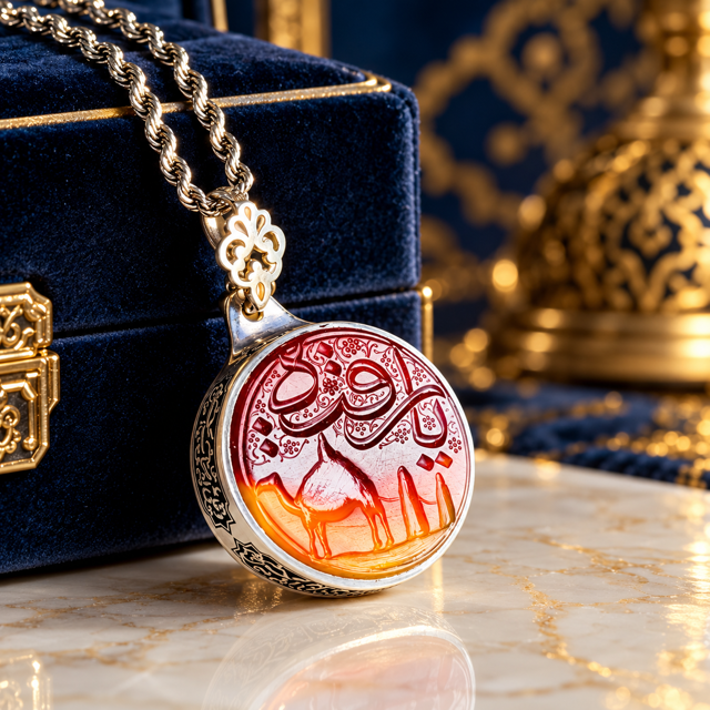 گردنبند عقیق سرخ