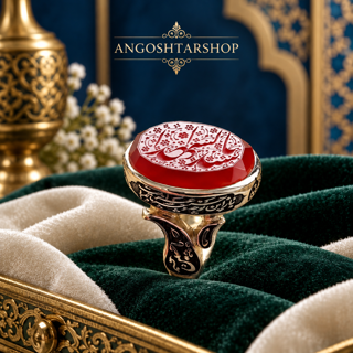 انگشتر عقیق سرخ